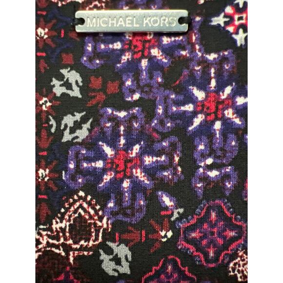 NWT Michael Michael Kors Women’s Patchwork Azalea Tiered Dress Size 2X Purple - Picture 7 of 7